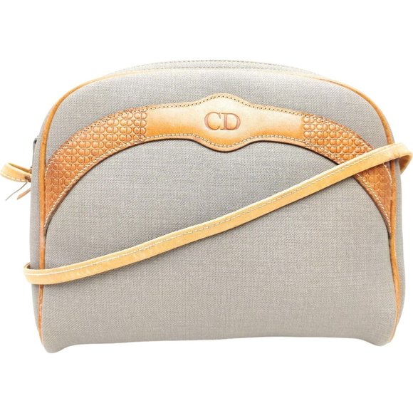 969228T Christian Dior Crossbody Bag Gray PVC - Picture 1 of 9